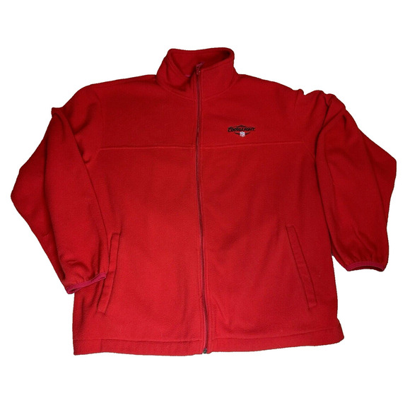 Coors Light Beer Dunbrooke Mens Full Zip Polyester Jacket Sz L (fits like XL)Red - Picture 2 of 10